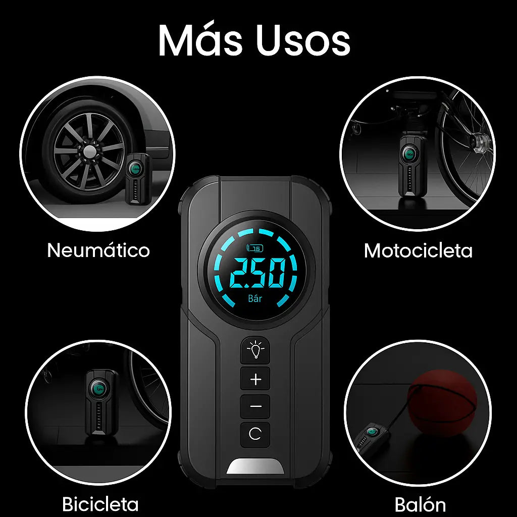 ARRANCADOR DE BATERIA 4 EN 1 | ✅ GARANTÍA 1 AÑO | ✅ ENVÍO GRATIS