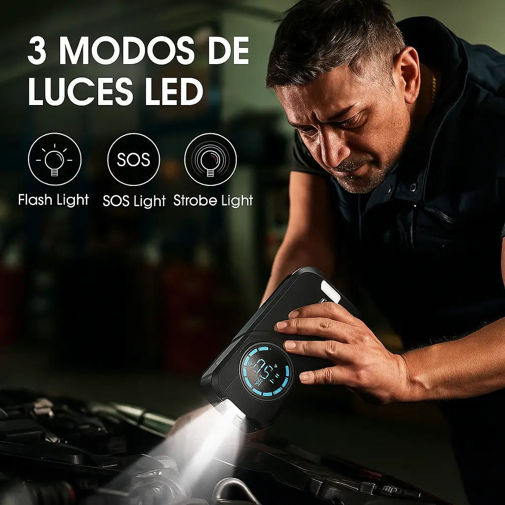 ARRANCADOR DE BATERIA 4 EN 1 | ✅ GARANTÍA 1 AÑO | ✅ ENVÍO GRATIS