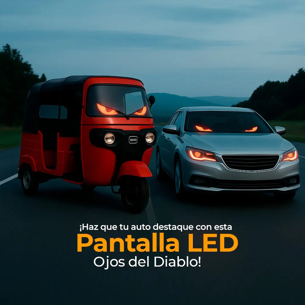 PANTALLA LED DE OJOS PARA COCHES + GARANTIA 1 AÑO + PAGA EN CASA