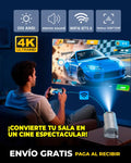 PROYECTOR PORTÁTIL TS-3 ANDROID 4K UHD, 6000 LÚMENES, 280 ANSI, WI-FI, BLUETOOTH, PROYECCIÓN HASTA 300”
