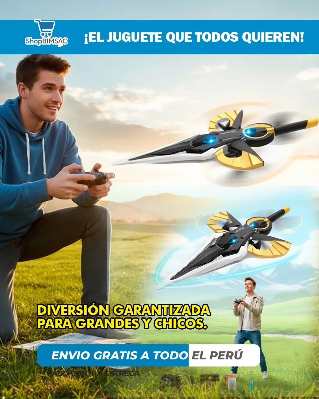 ✈️ DRONE AVION ESPADA RECARGABLE CON DOBLE CONTROL DE MANDO🎄✨ EL REGALO NAVIDEÑO MÁS EMOCIONANTE DEL AÑO
